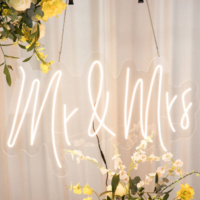 mr&mrs sign, neon light signs, neon signs for room, aesthetic neon signs, led signs for room#color_parent