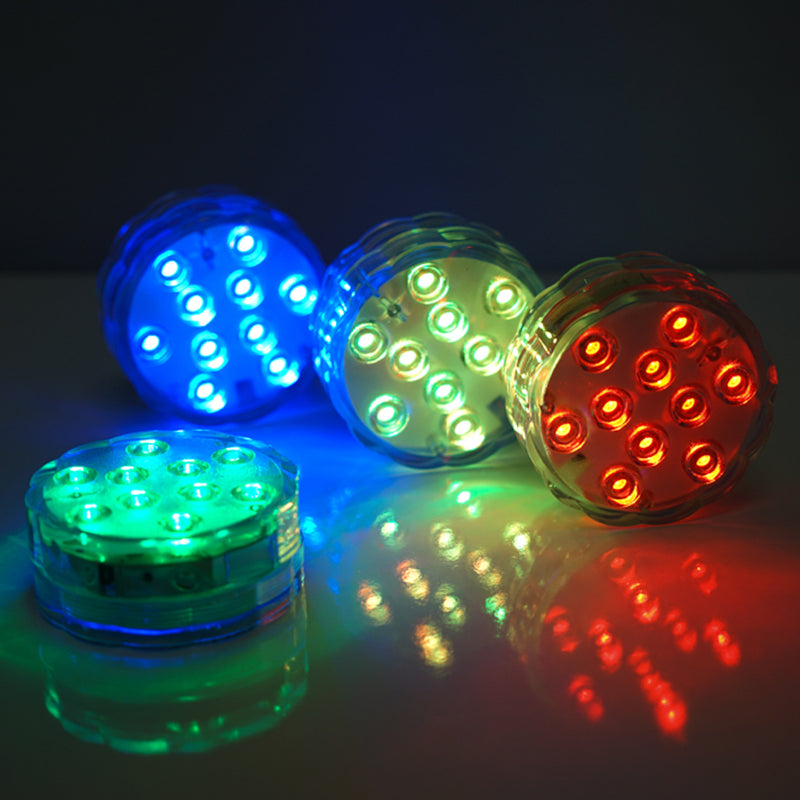 4 Pack Flower Shaped LED Disc Lights With Remote, DIY Centerpiece Accent Light 3