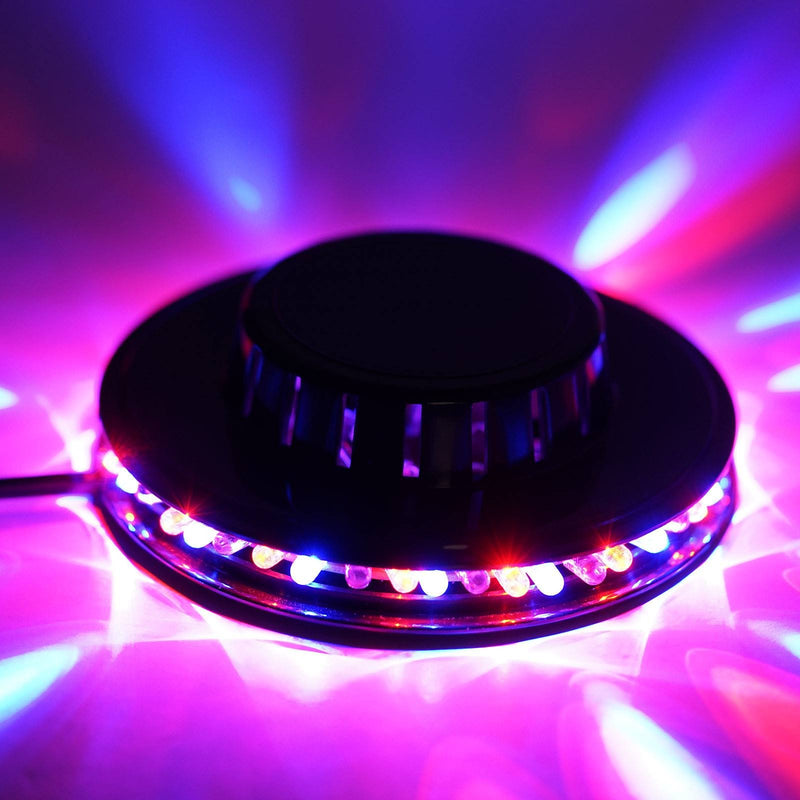 Round Multicolor RGB Sunflower LED Disco Ball Stage Light Spinner