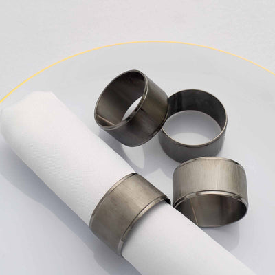 vintage napkin rings, dinner napkin rings, silver napkin rings, napkin holder rings, metal napkin rings#color_silver