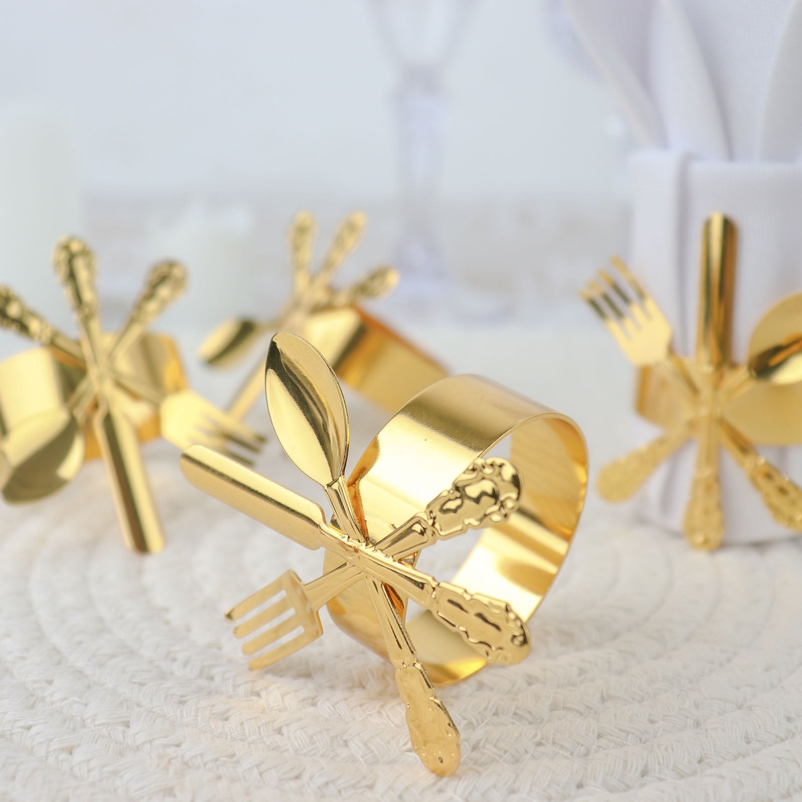 Metal Utensil Themed Napkin Rings – eHomemart