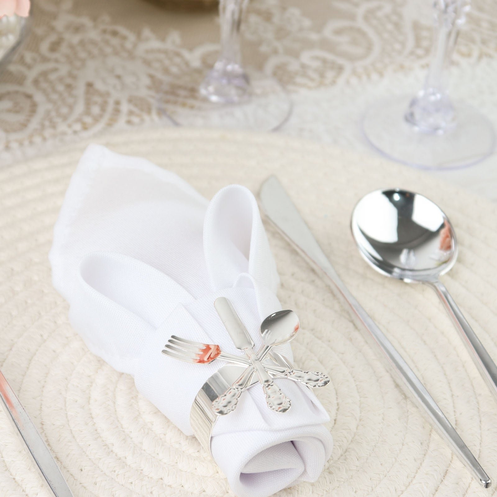 Metal Utensil Themed Napkin Rings – eHomemart