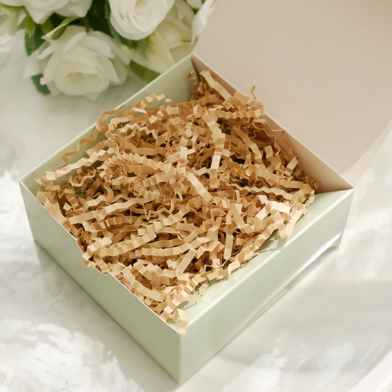 Crinkle Cut Natural Brown Paper Shred Basket Filler, Gift Bag Paper Shreds Filler 3mm 8oz