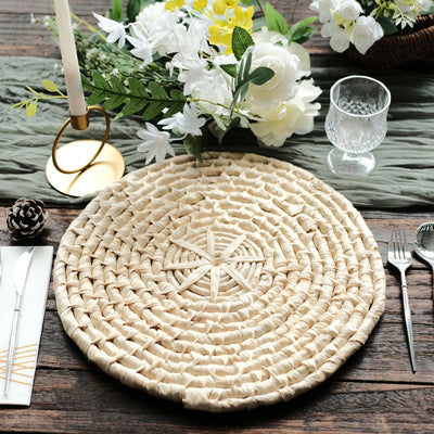 woven placemats, round woven placemats, natural placemats, table placemats, boho placemats#color_parent