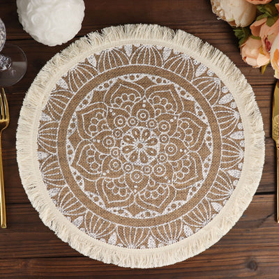 boho placemats, table mat, round placemats, table placemats, washable placemats#color_parent