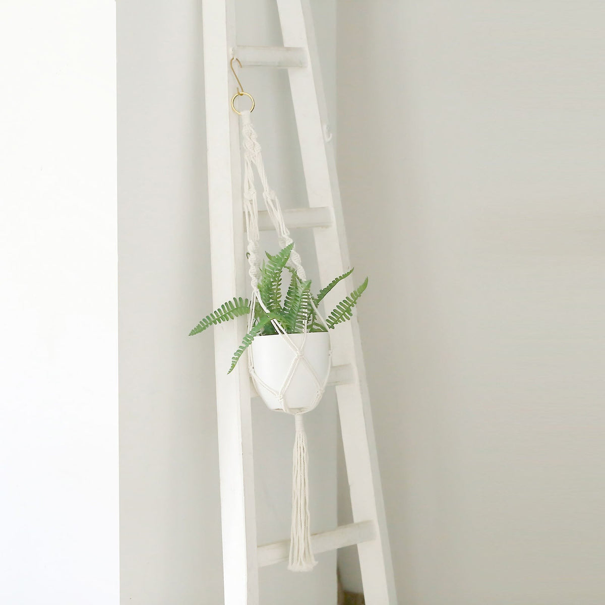 Macrame Indoor Hanging Planter Basket Cotton Ropes – eHomemart