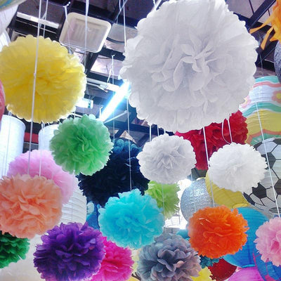 paper balls decoration, pom pom balls, hanging flower balls, paper tissue balls, decorative paper balls#color_parent