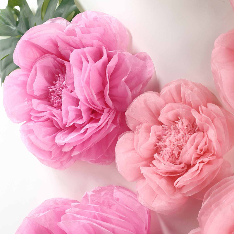 Set of 6 Peony 3D Paper Flowers Wall Decor 7