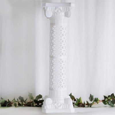 Decorative Columns, Roman Column Pedestal, Column Pedestal Plant Stand, Pedestal Plant Stand, Column Plant Stand, White Planters#size_parent