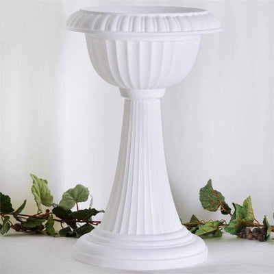 Decorative Columns, White Column Pedestal, Column Pedestal Plant Stand, Pedestal Plant Stand, Column Plant Stand, White Planters#color_parent