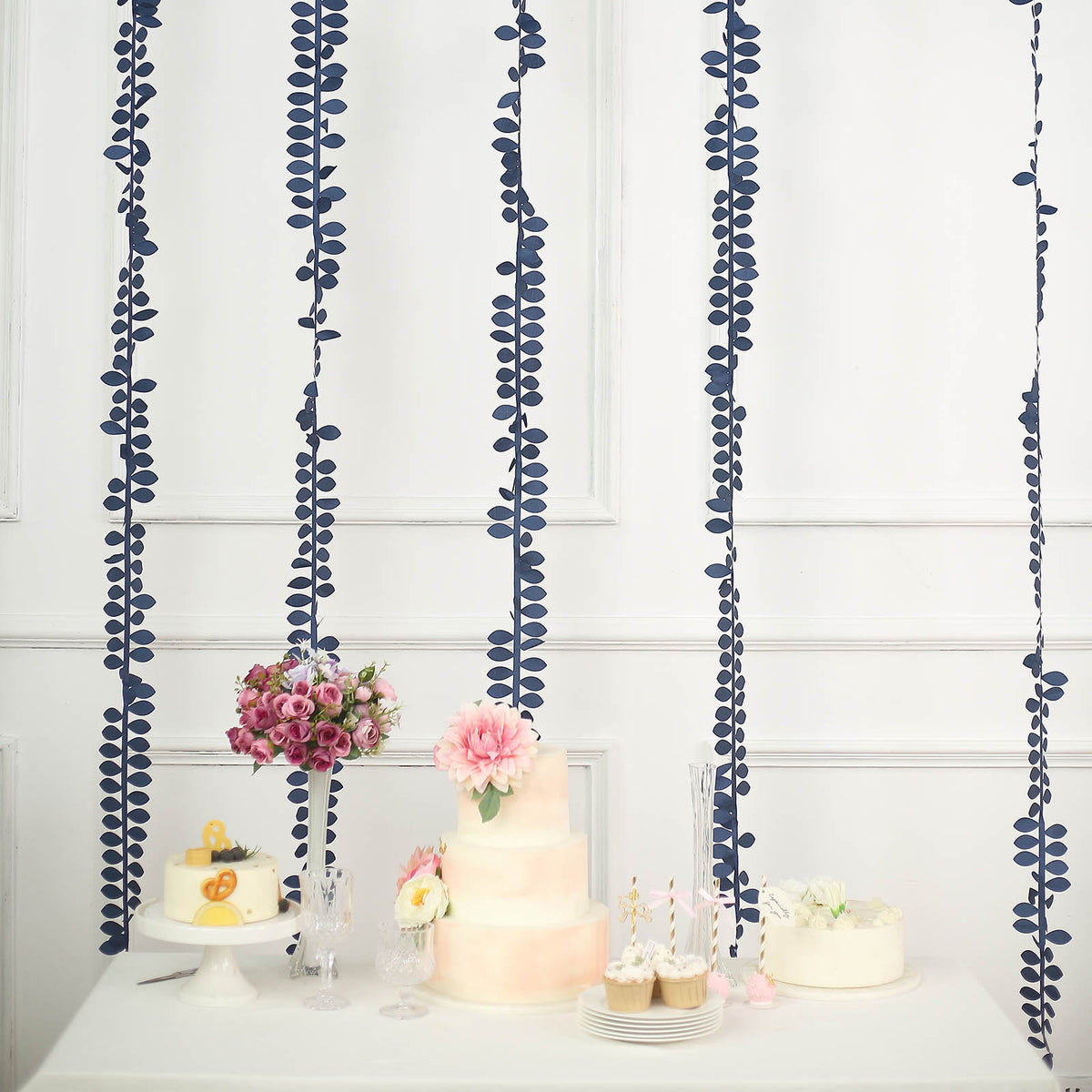 Leaf Petal Taffeta Ribbon Craft Vines, Artificial DIY Fabric Garlands ...