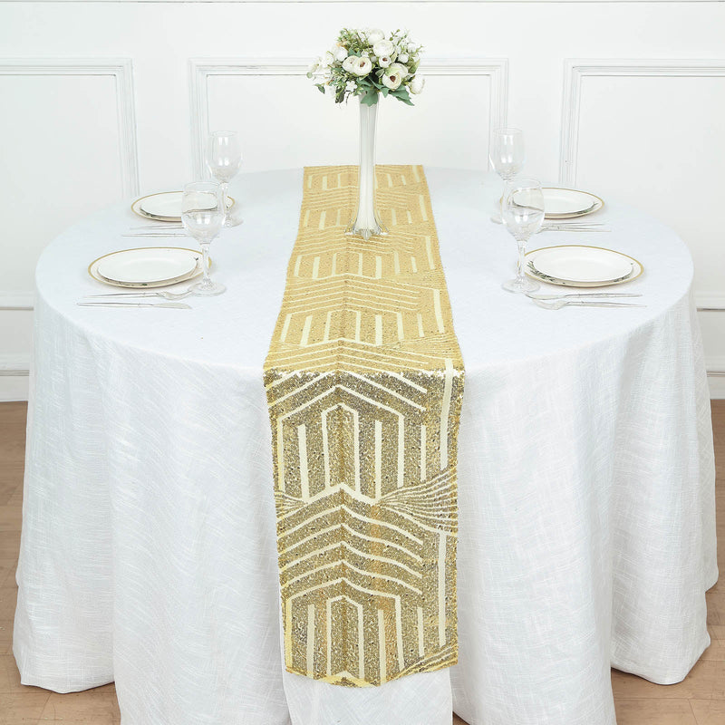 Diamond Glitz Sequin Table Runner 12