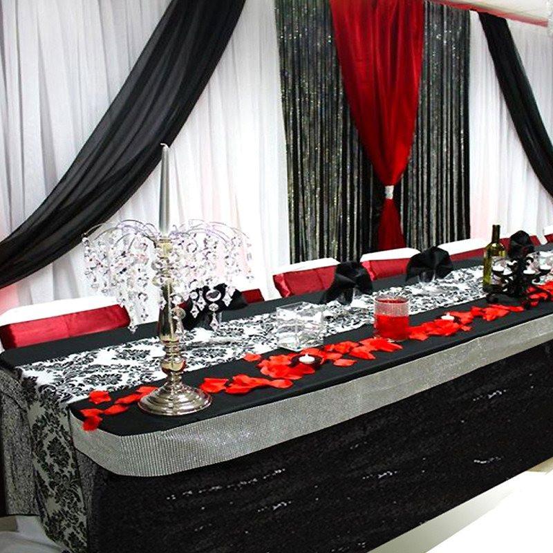 Glitzy Sequin Table Skirts 21ft