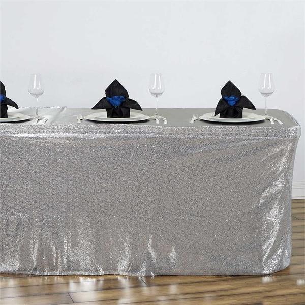 Glitzy Sequin Table Skirts 17ft