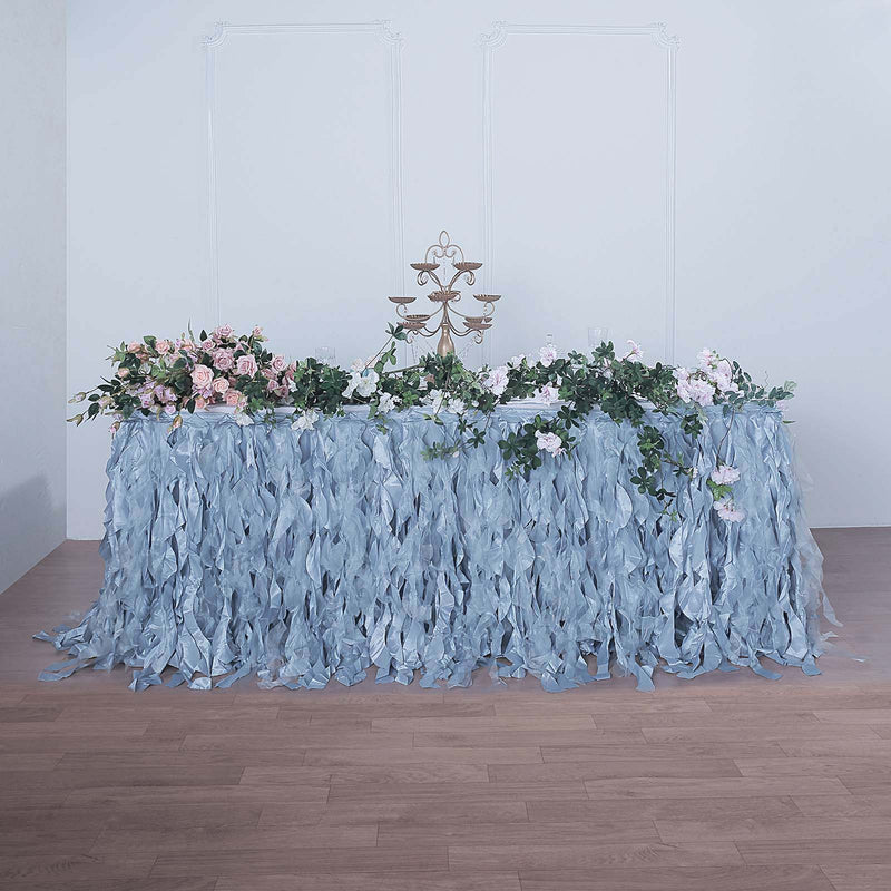 Curly Willow Taffeta Table Skirt 17ft