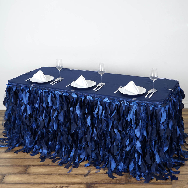 Curly Willow Taffeta Table Skirt 21ft
