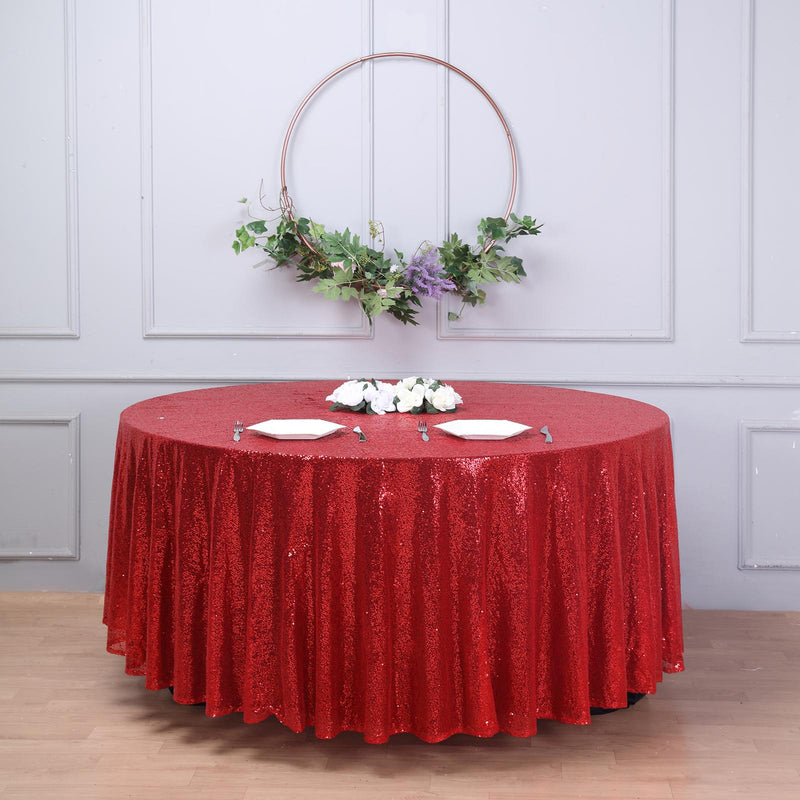 Premium Sequin Round Tablecloth 108