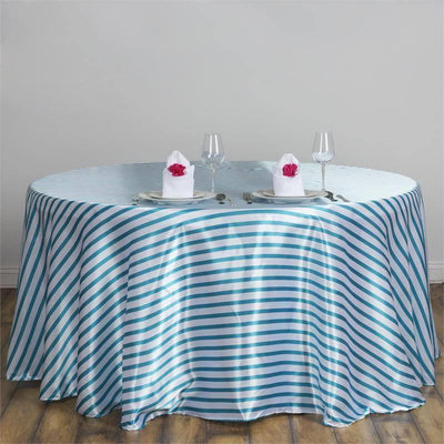 round tablecloths, Satin tablecloth, striped tablecloth, decorative table covers, 90 inch round tablecloth#color_parent