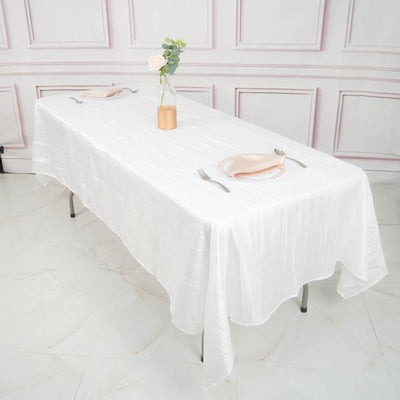 rectangle tablecloth, crinkle taffeta tablecloth, taffeta tablecloth, elegant tablecloths, dining room tablecloth#color_parent