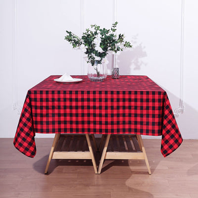 square tablecloth, Polyester Tablecloths, checkered tablecloth, buffalo plaid tablecloth, buffalo check tablecloth#color_parent#color_parent