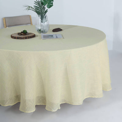 round tablecloth, faux burlap tablecloth, rustic tablecloth, linen like tablecloths, textured tablecloth#color_parent