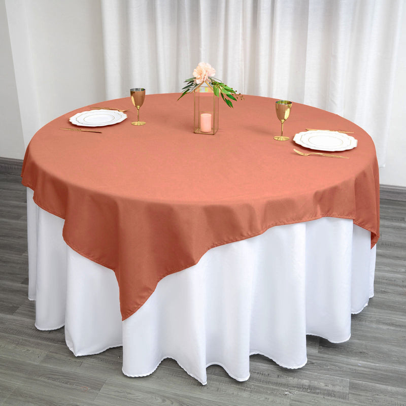 Square Seamless Polyester Table Overlay 70