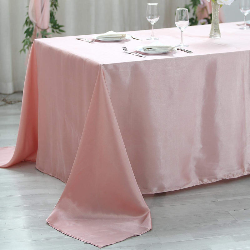 Satin Seamless Rectangular Tablecloth 90