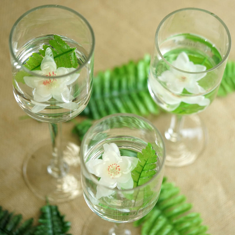 Set of 3 | Clear Long Stem Cylinder Glass Vase Candle Holder Set - 12