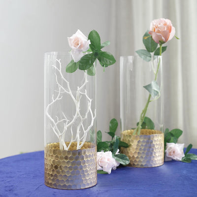 Glass Vase, Glass Flower Vase, Honeycomb Vase, Glass Candle Holders, Decorative Glass Vases#size_parent