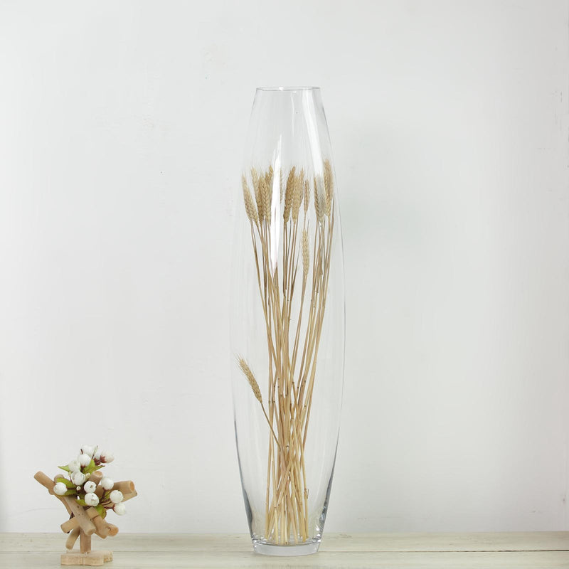 Clear Tapered Cylinder Heavy Duty Glass Vase 31