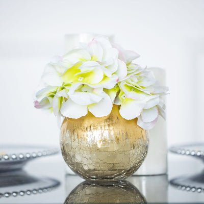 Crackle Glass Vase, Bubble Glass Vase, Centerepiece Vases, Decorative Vases, Glass Flower Vase#size_parent