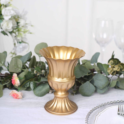 gold vases for centerpieces, gold vase decor, metal flower vase, metal planter pot, gold planter pot#color_parent