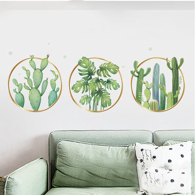 wall decals, decorative wall decals, leaf wall decals, modern wall decals, kids bedroom wall stickers #color_green