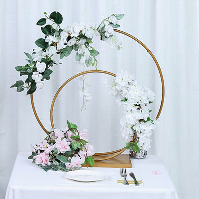 Hoop Wreath, Floral Hoop Wreath, Metal Hoop Wreath, Hula Hoop Centerpieces, Floral Hoop Centerpiece#color_gold
