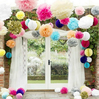 paper balls decoration, pom pom balls, hanging flower balls, paper tissue balls, decorative paper balls#color_parent
